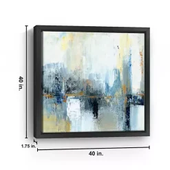Kirklands Home Sweeping the City Framed Canvas Art Print Outlet