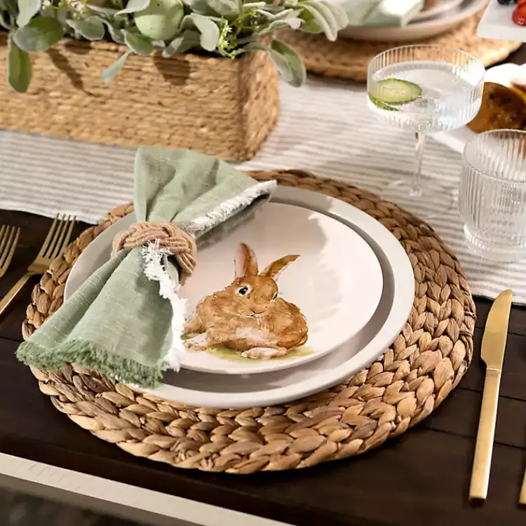 Kirklands Home Sweet Bunny Salad Plates, Set of 4 Clearance