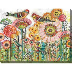 Kirklands Home Sweet Tweets Outdoor Canvas Art Print Multi New