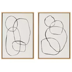 Kirklands Home Sylvie Going in Circles Canvas Prints, Set of 2 Hot
