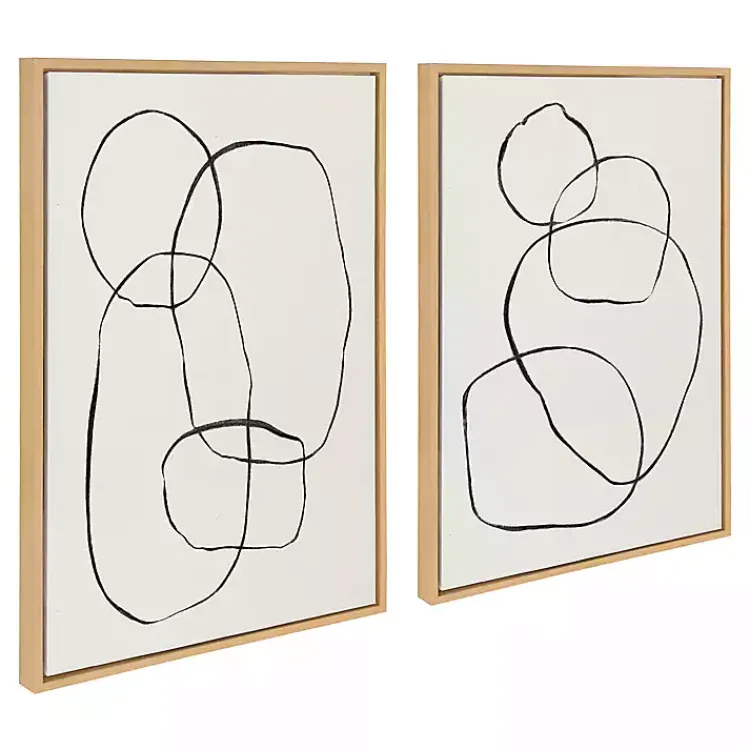 Kirklands Home Sylvie Going in Circles Canvas Prints, Set of 2 Hot
