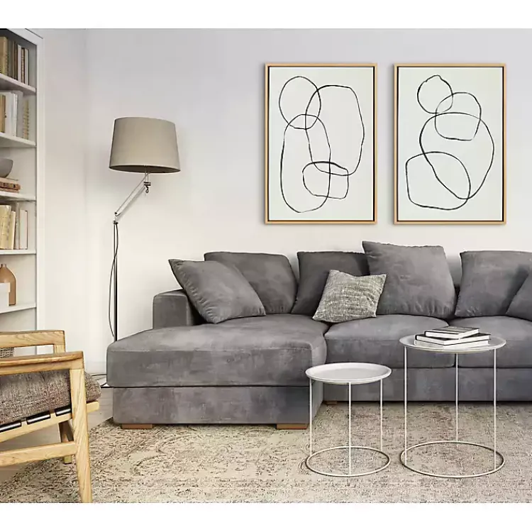 Kirklands Home Sylvie Going in Circles Canvas Prints, Set of 2 Hot