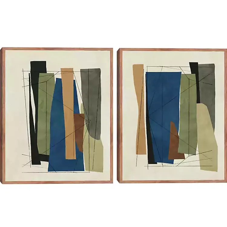 Kirklands Home Synch Abstract 2-pc. Framed Canvas Art Set Best