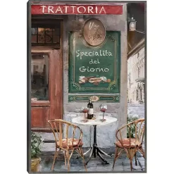 Kirklands Home Table for Two Framed Canvas Art Print Discount