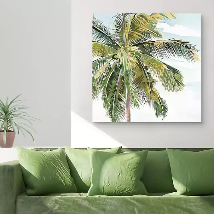 Kirklands Home Tall Palm Canvas Art Print, 35x35 in. New