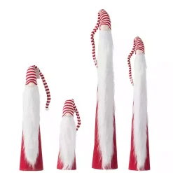 Christmas Decorations>Kirklands Home Tall Red and White Santa Gnomes, Set of 4