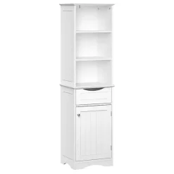 Kirklands Home Tall Open Shelves Cabinet White Sale