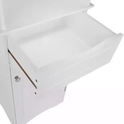 Kirklands Home Tall Open Shelves Cabinet White Sale