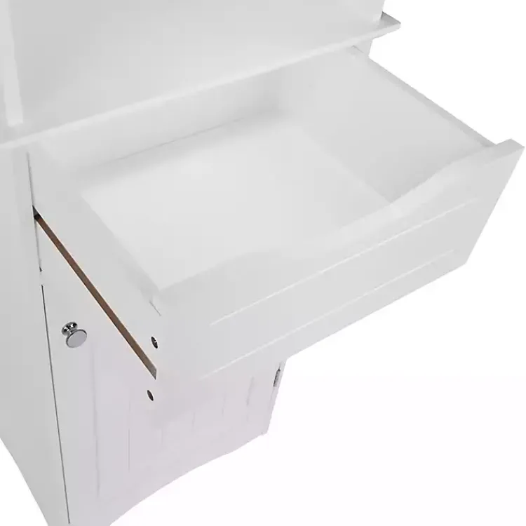 Kirklands Home Tall Open Shelves Cabinet White Sale