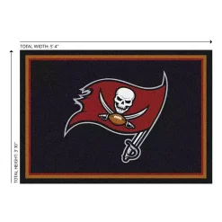 Kirklands Home Tampa Bay Buccaneers Area Rug, 4x6 Clearance