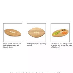 Kirklands Home Tampa Bay Buccaneers Bamboo Football Cutting Board Tan Discount