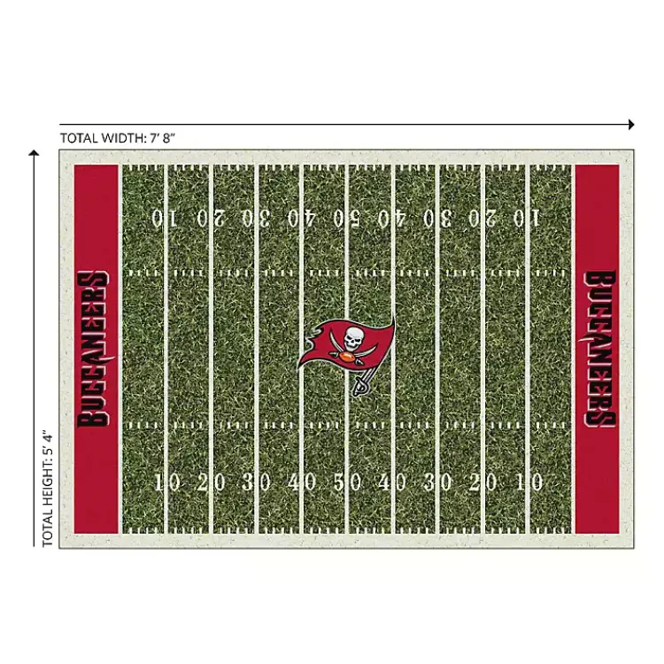 Kirklands Home Tampa Bay Buccaneers Home Field Area Rug, 6x8 Outlet