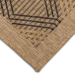Kirklands Home Tan & Black Diamonds Indoor/Outdoor Area Rug, 5x7 Best