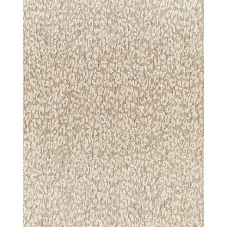 Kirklands Home Tan Amur Outdoor Rug, 5x7
