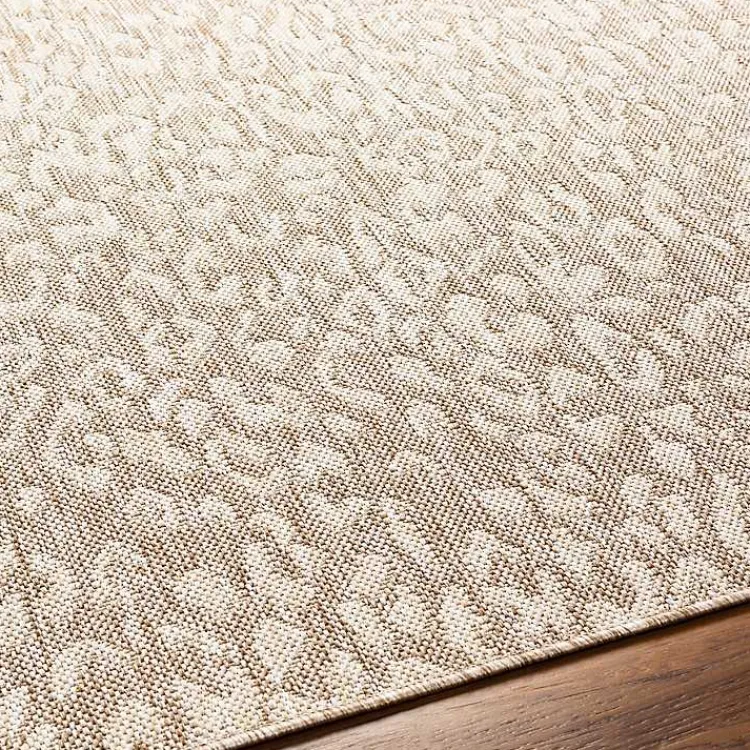 Kirklands Home Tan Amur Outdoor Rug, 5x7