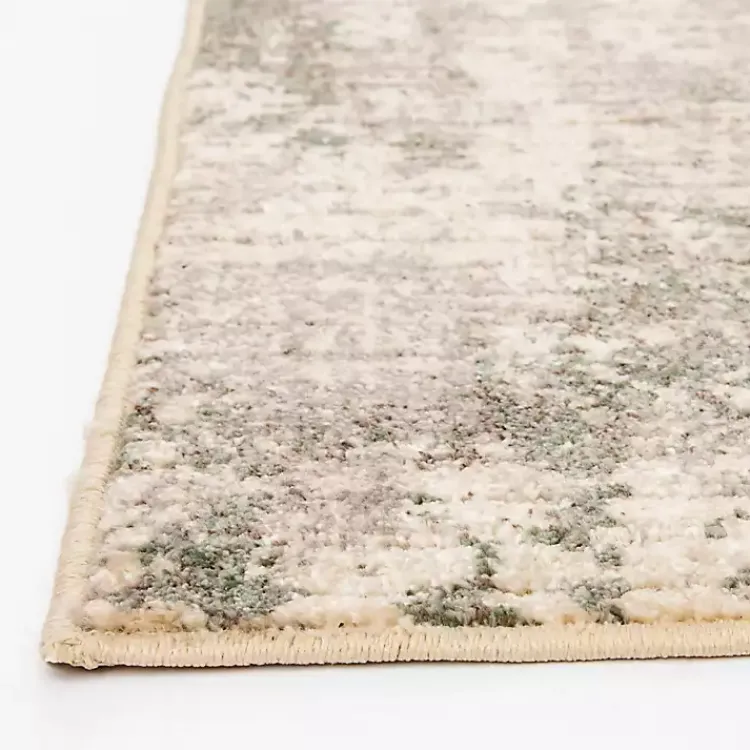 Kirklands Home and Black Abstract Livs Area Rug, 5x7 Tan Hot