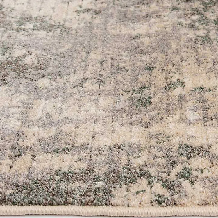Kirklands Home and Black Abstract Livs Area Rug, 5x7 Tan Hot