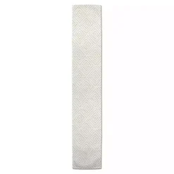 Kirklands Home Tan and White Diamond Table Runner, 72 in. Online