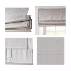 Kirklands Home Basketweave Cordless Roman Shade, 27 in. Tan Discount