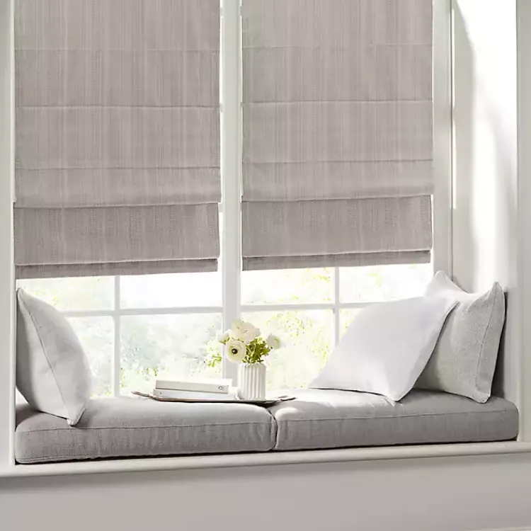 Kirklands Home Basketweave Cordless Roman Shade, 31 in. Tan Online