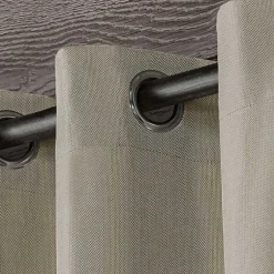 Kirklands Home Biscayne Outdoor Curtain Panel Set, 120 in. Tan Online