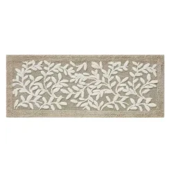 Kirklands Home Tan Botanical Cotton Bath Mat, 60 in. Online