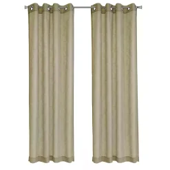 Kirklands Home Boucle Sheer Single Curtain Panel, 84 in. Tan