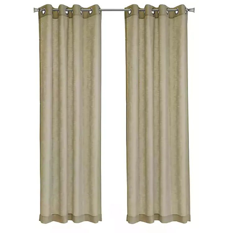 Kirklands Home Boucle Sheer Single Curtain Panel, 108 in. Tan Hot