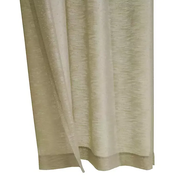 Kirklands Home Boucle Sheer Single Curtain Panel, 108 in. Tan Hot