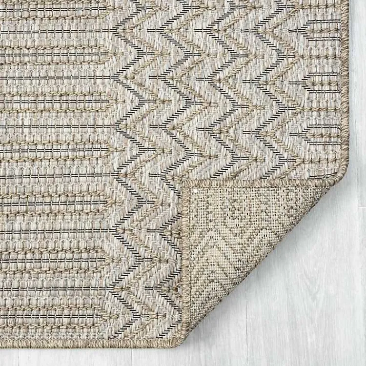 Kirklands Home Chevron Indoor/Outdoor Area Rug, 5x7 Tan Hot