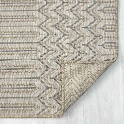 Kirklands Home Chevron Indoor/Outdoor Area Rug, 7x9 Tan Sale
