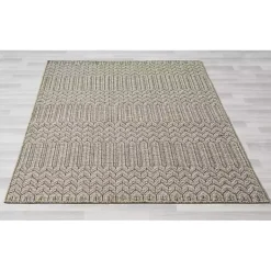 Kirklands Home Chevron Indoor/Outdoor Area Rug, 7x9 Tan Sale