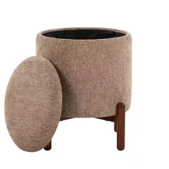 Kirklands Home Daniella Storage Ottoman Tan Best