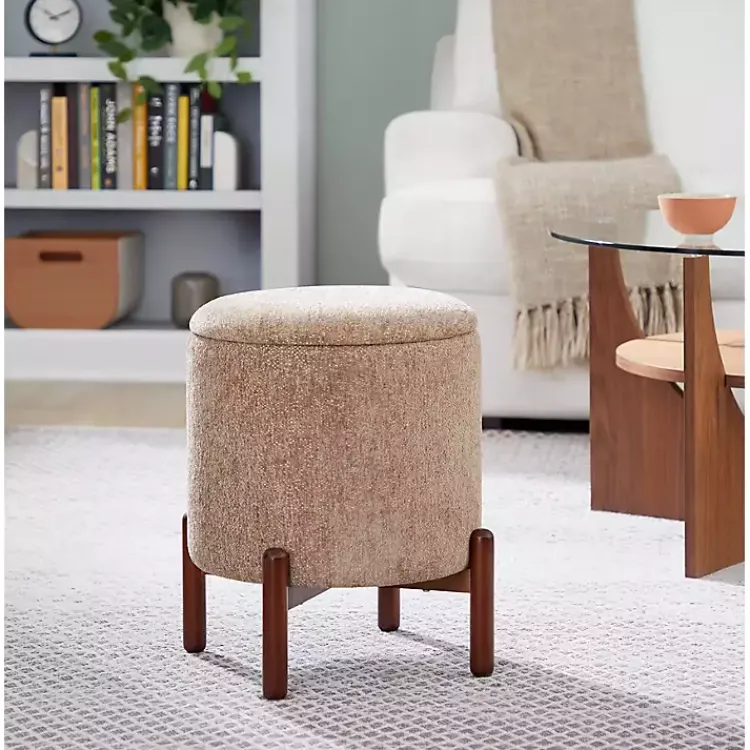Kirklands Home Daniella Storage Ottoman Tan Best