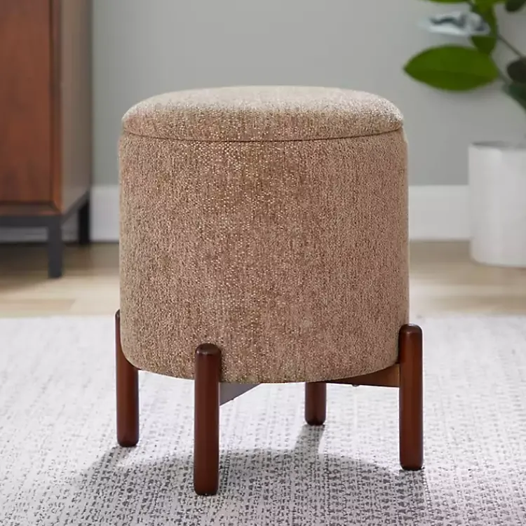 Kirklands Home Daniella Storage Ottoman Tan Best