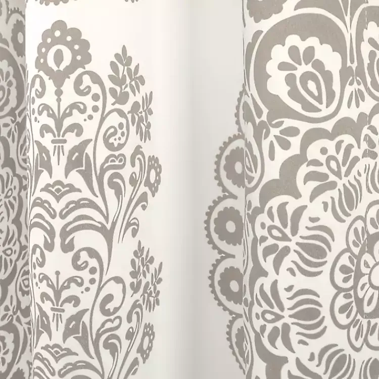 Kirklands Home Evie Medallion Curtain Panel Set, 95 in. Tan Clearance