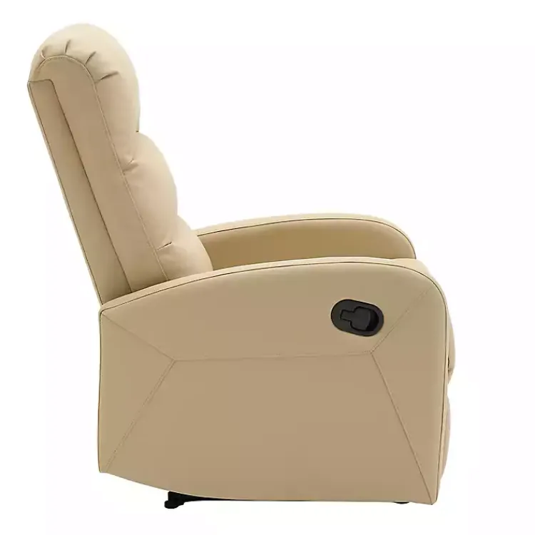 Kirklands Home Faux Leather Dormi Recliner Tan Best
