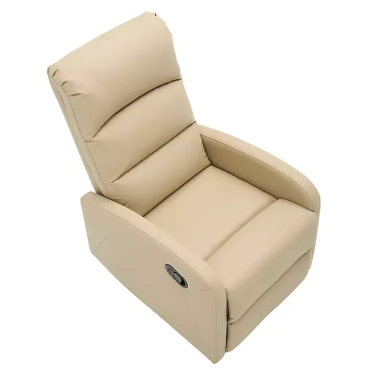 Kirklands Home Faux Leather Dormi Recliner Tan Best