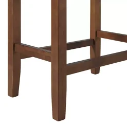 Kirklands Home Faux Leather Madison Walnut Counter Stool Tan Hot