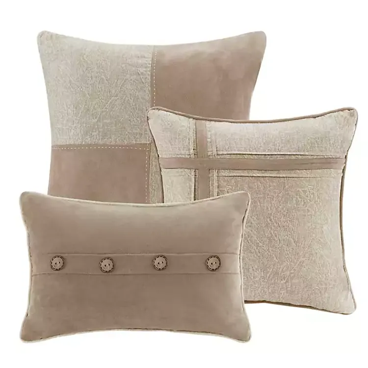 Kirklands Home Faux Suede 7-pc. King Comforter Set Tan Outlet