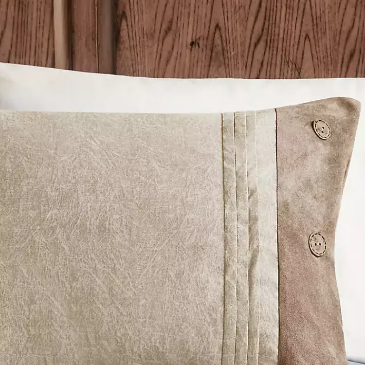 Kirklands Home Faux Suede 7-pc. King Comforter Set Tan Outlet