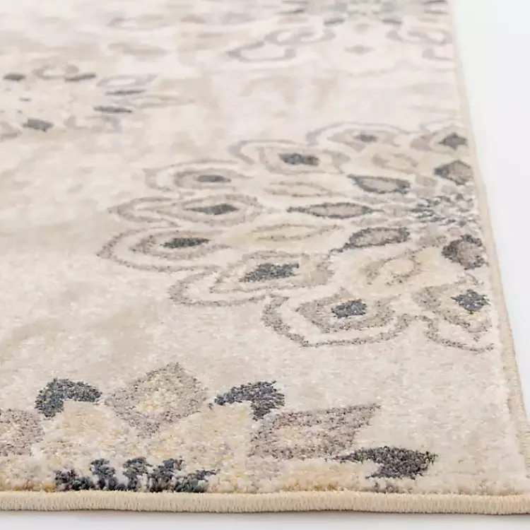 Kirklands Home Floral Mini Medallions Area Rug, 5x7 Tan Sale