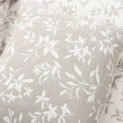 Kirklands Home Tan Floral Reversible 3-pc. Full/Queen Quilt Set Clearance