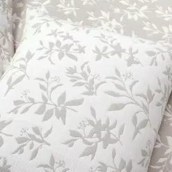 Kirklands Home Tan Floral Reversible 3-pc. Full/Queen Quilt Set Clearance