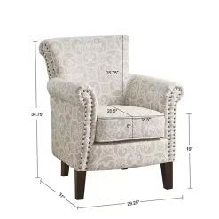 Kirklands Home Fretwork Accent Club Chair Tan Clearance