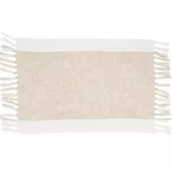 Kirklands Home Tan Fringed Two Tone 4-pc. Placemat Set Clearance