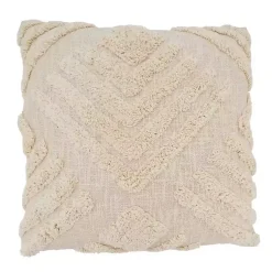 Pillows>Kirklands Home Geometric Tufted Pillow Tan