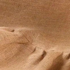 Christmas Tree Skirts & Collars>Kirklands Home Jute Ruffle Trim Christmas Tree Skirt, 53 in. Tan