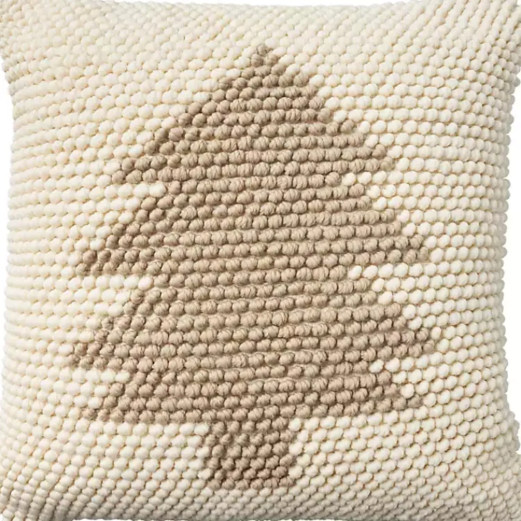 Christmas Pillows>Kirklands Home Tan Looped Christmas Tree Pillow