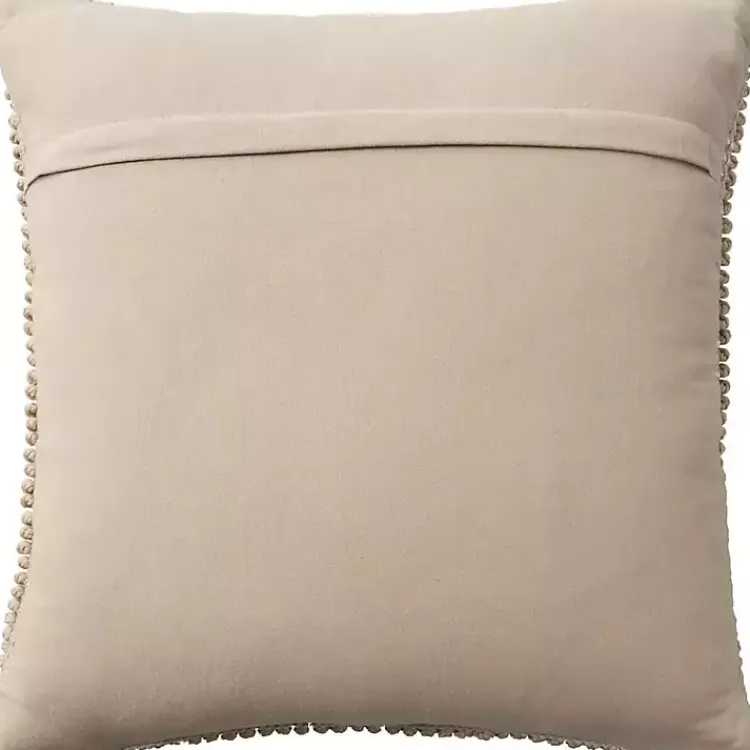 Christmas Pillows>Kirklands Home Looped Snowflake Pillow Tan